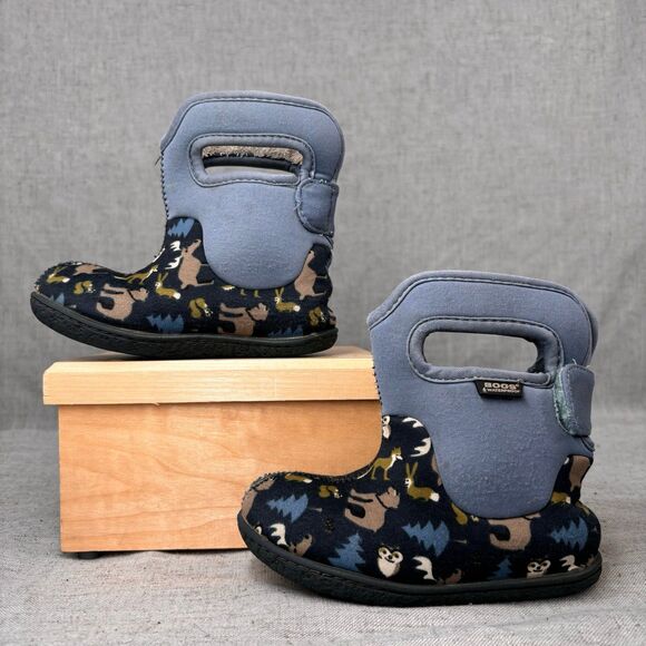 Bogs Other - Bogs Baby Blue Woodland Insulated Rain Boots Waterproof Winter Boot Size 7